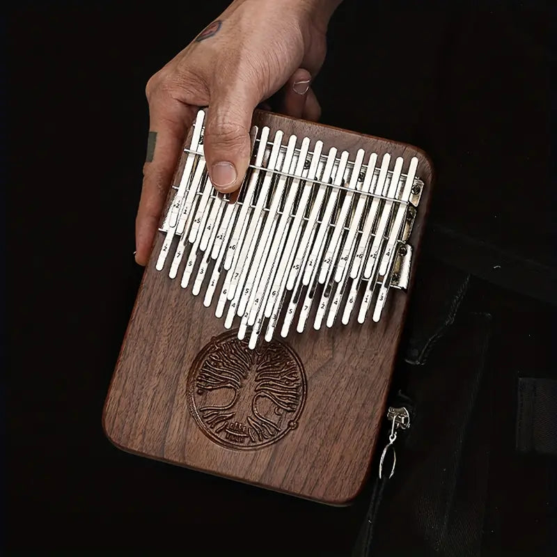 Tree of Life - HLURU 34 Keys Black Walnut Chromatic Kalimba