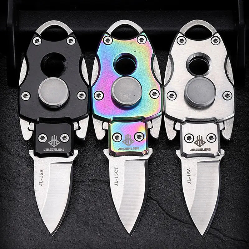 Fidget Spinner Keytag Knife