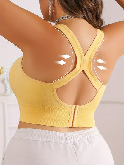 CELILIN Racerback Plus Size Sports Bras