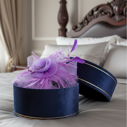 KOKO Mesh Feather Headband Fascinators