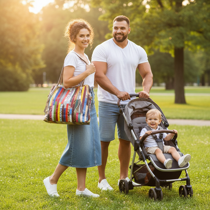 Bohemian Snake Print Genuine Leather Tote Bag