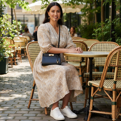 Lee Radziwill Inspired Petite Kelly Crossbody Handbag