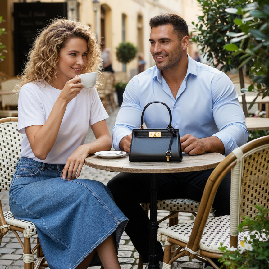 Lee Radziwill Inspired Petite Kelly Crossbody Handbag