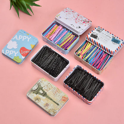 Bobby Pins and Hairpin Storage Tin