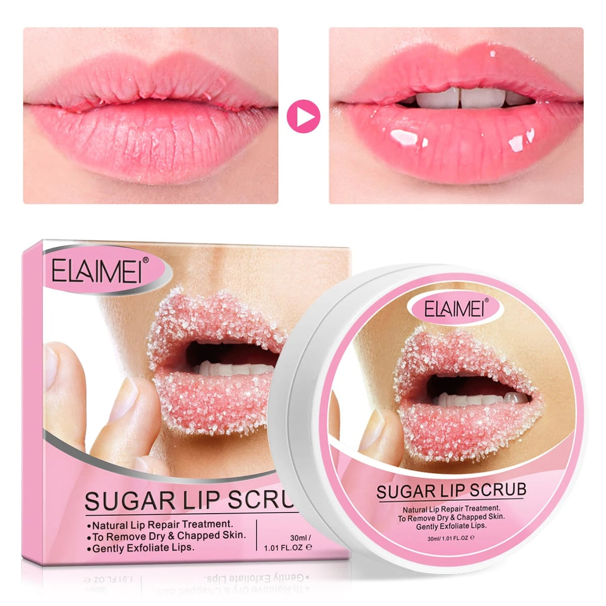 Elaimei Lip Scrub for Exfoliation and Anti-Cracking