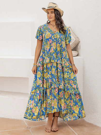 Rustty Dustty Plus Size Viscose Boho Dress