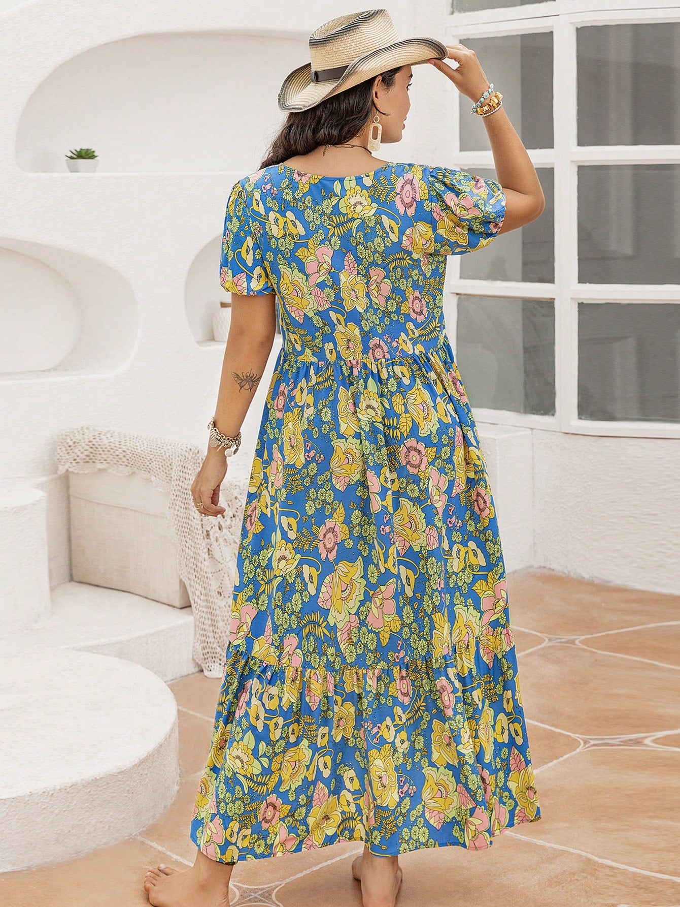 Rustty Dustty Plus Size Viscose Boho Dress