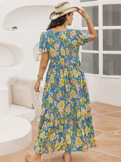 Rustty Dustty Plus Size Viscose Boho Dress