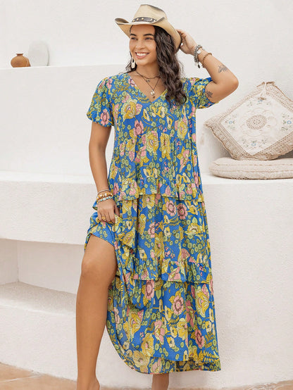 Rustty Dustty Plus Size Viscose Boho Dress
