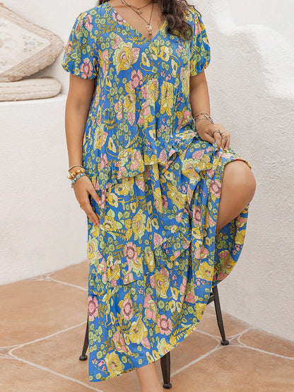 Rustty Dustty Plus Size Viscose Boho Dress