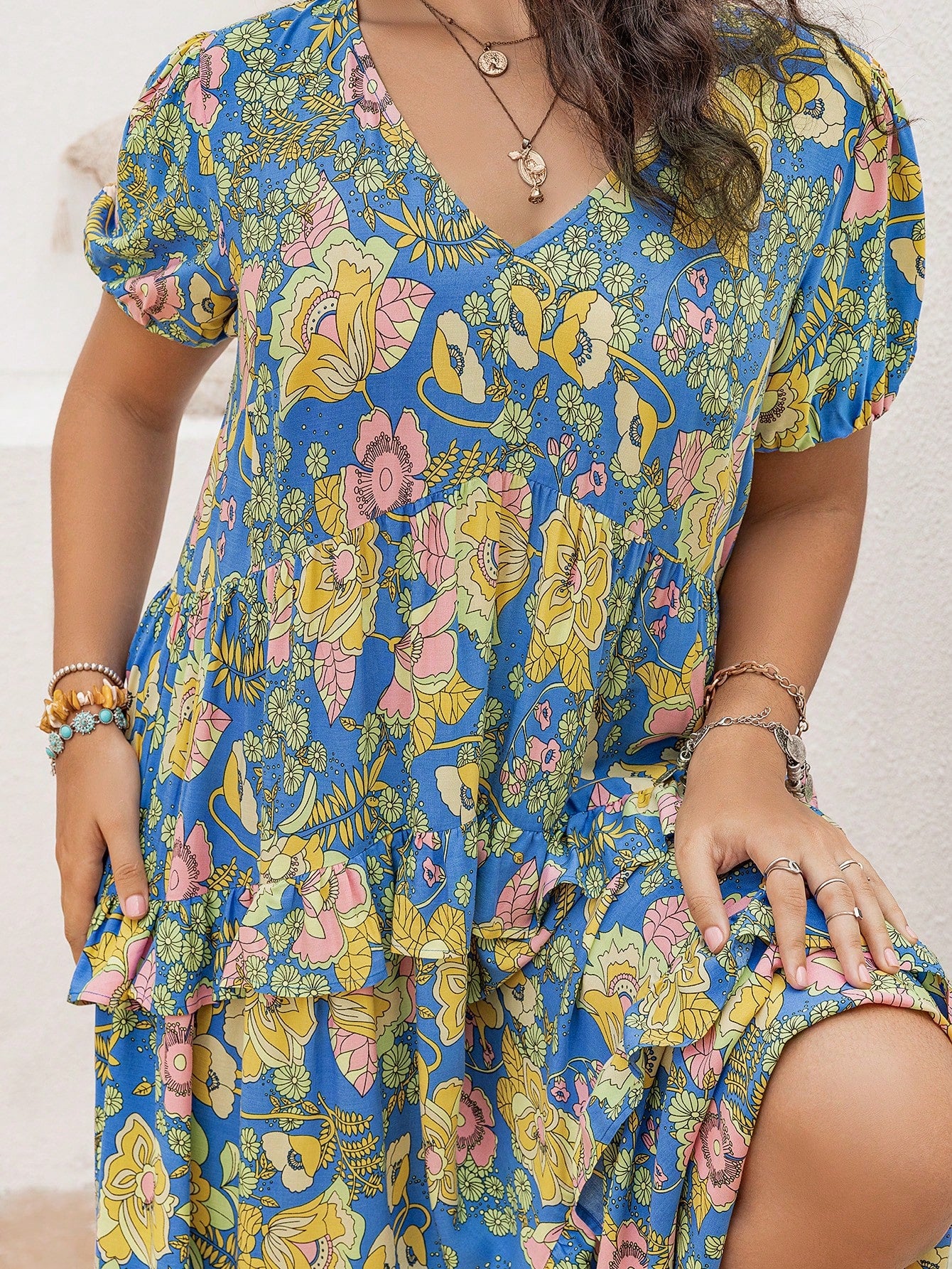 Rustty Dustty Plus Size Viscose Boho Dress