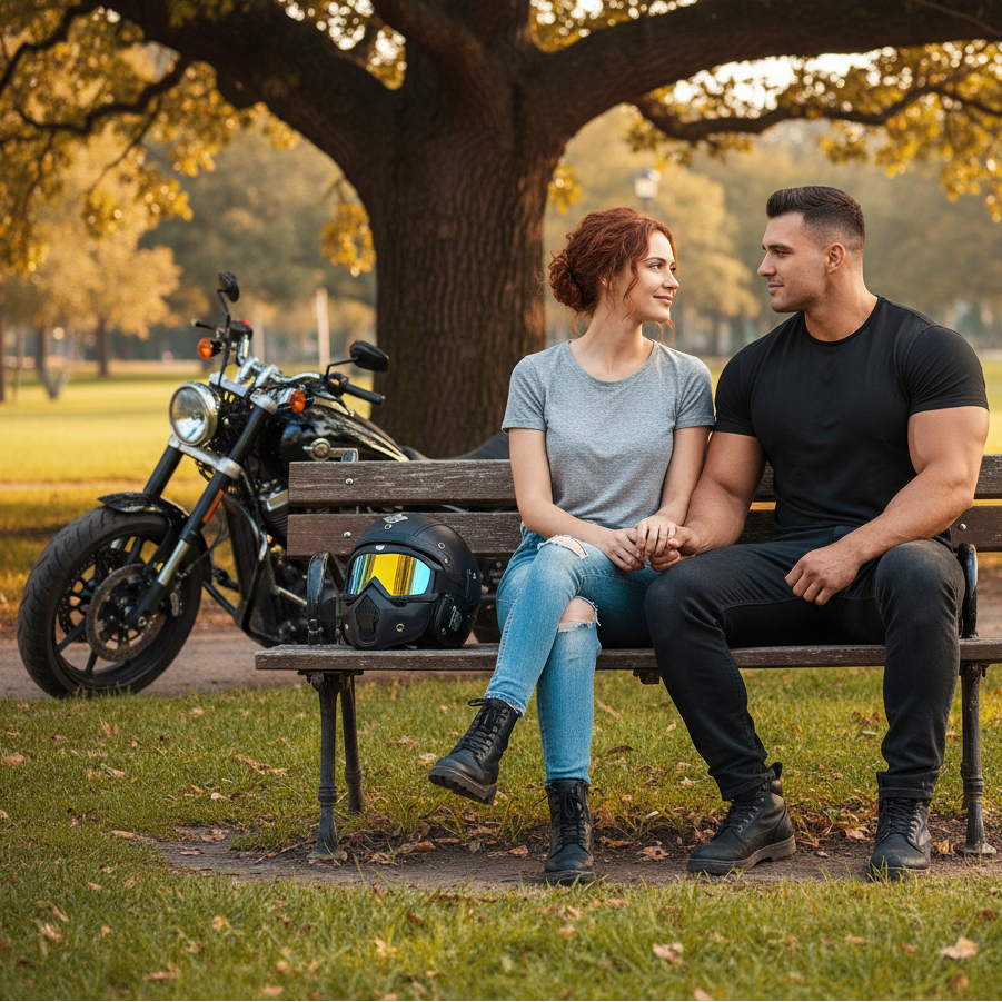 Crown Racing Vintage Vegan Leather Helmets