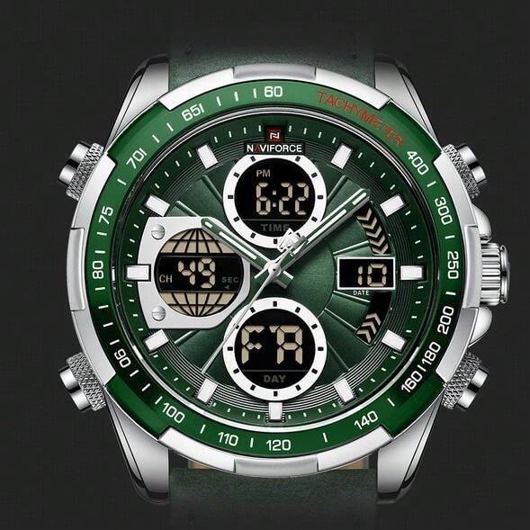NAVIFORCE Luxury Waterproof Dual Display Sports Quartz Watch