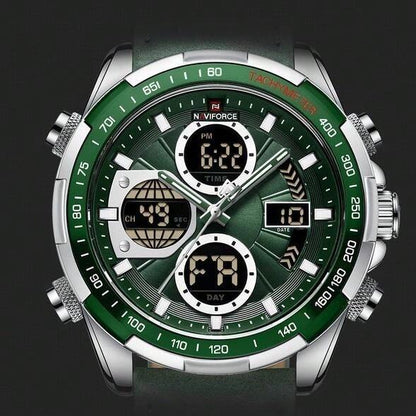 NAVIFORCE Luxury Waterproof Dual Display Sports Quartz Watch
