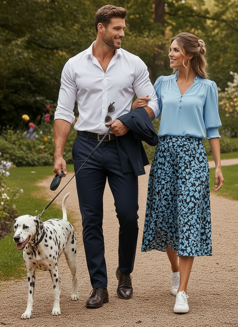 PRIVÉ Notched Neckline Shirred Sleeve Polyester Blouse