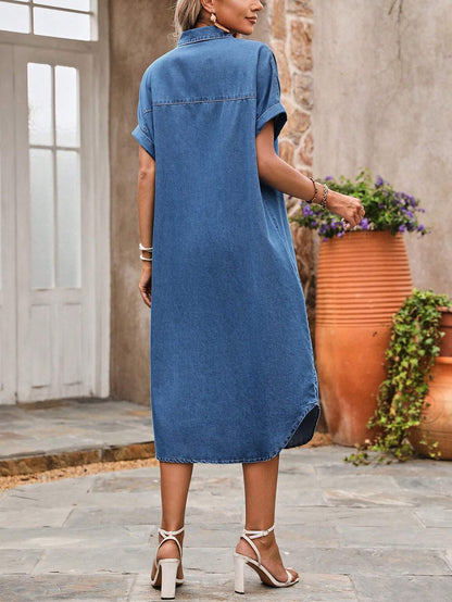 MEDLEY Midi Denim Dresses