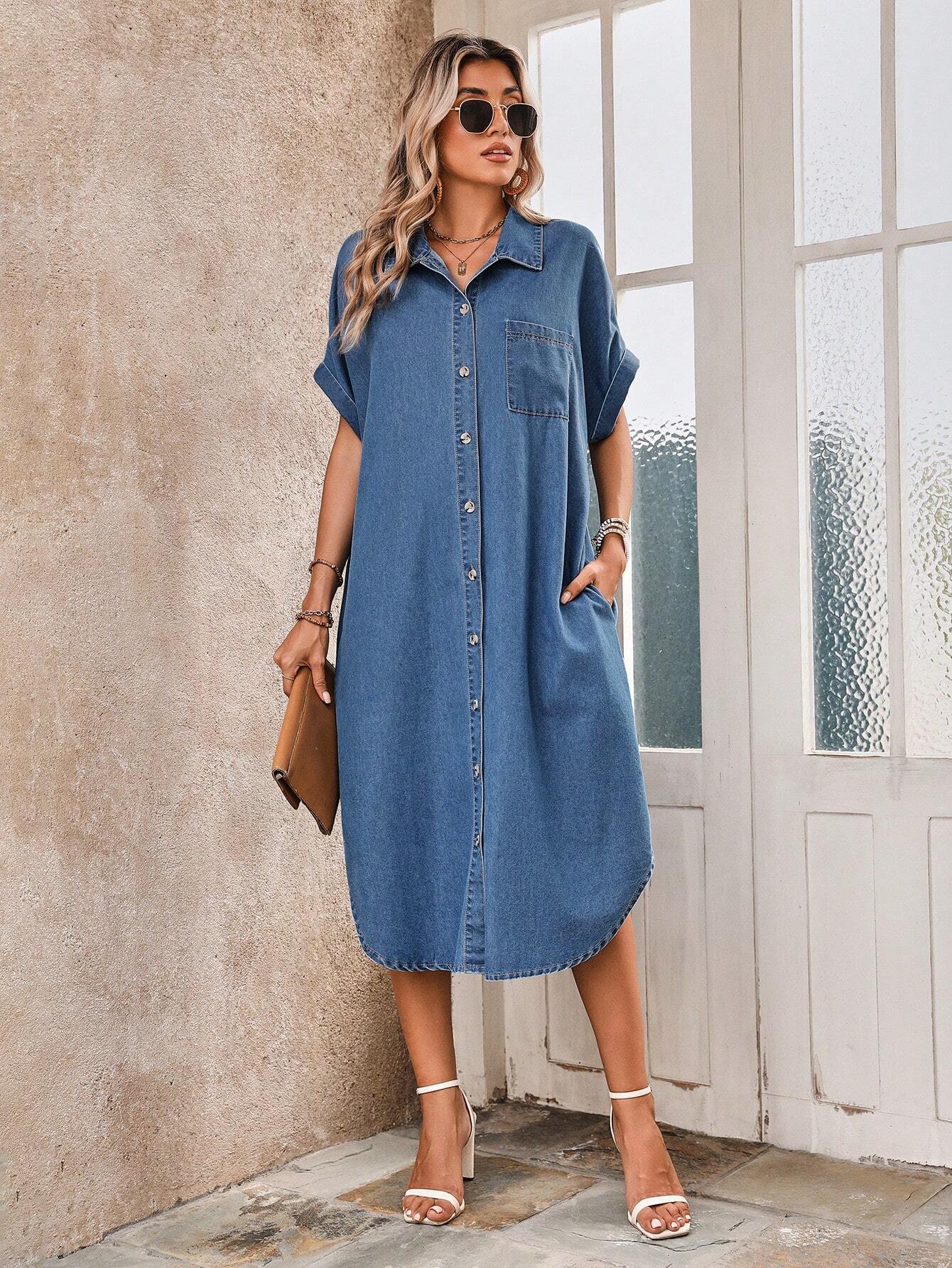 MEDLEY Midi Denim Dresses