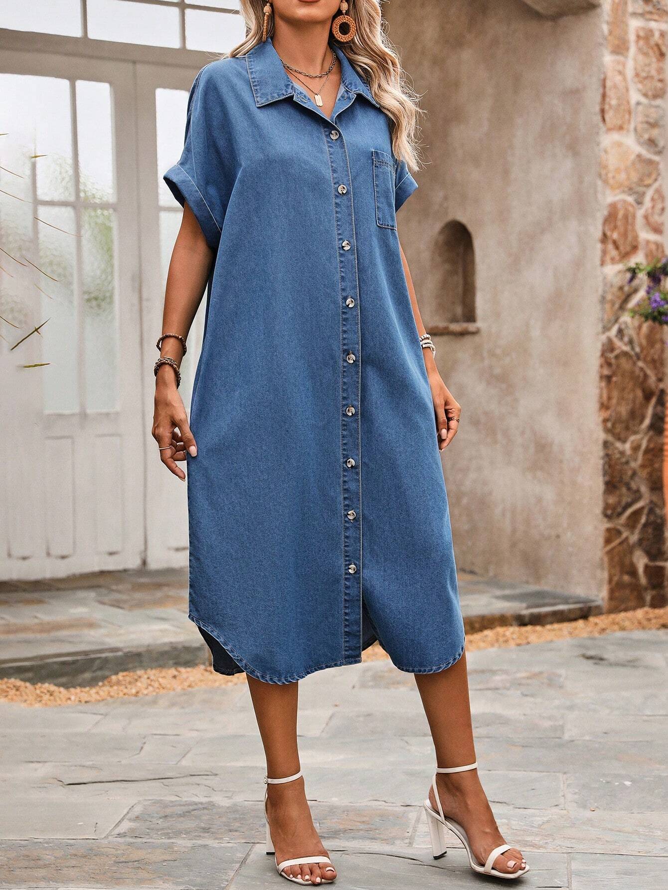 MEDLEY Midi Denim Dresses