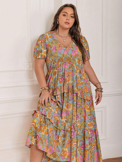 Rustty Dustty Plus Size Viscose Boho Dress