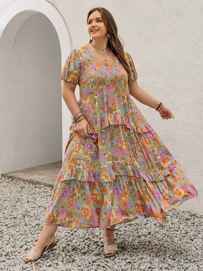 Rustty Dustty Plus Size Viscose Boho Dress