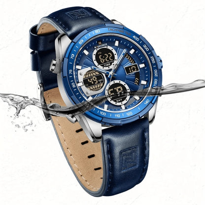 NAVIFORCE Luxury Waterproof Dual Display Sports Quartz Watch