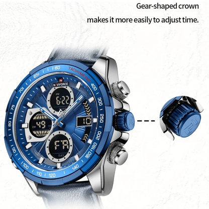 NAVIFORCE Luxury Waterproof Dual Display Sports Quartz Watch