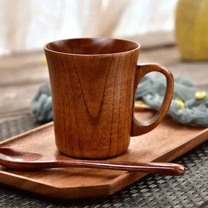 Natural Cherry Wood Mugs