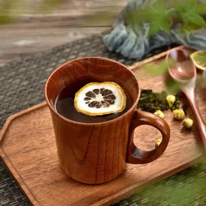 Natural Cherry Wood Mugs