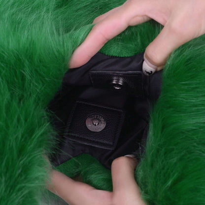 Plush Love Heart Fur Crossbody Bags