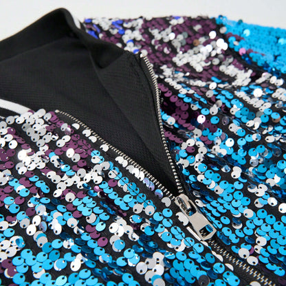 LOLANTA Girls Gradient Sequined Bomber Jackets