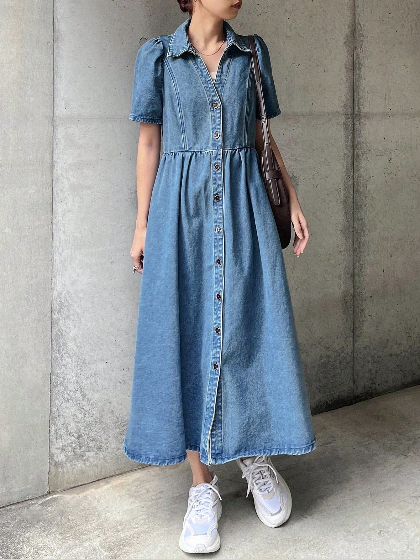 MEDLEY Midi Denim Dresses
