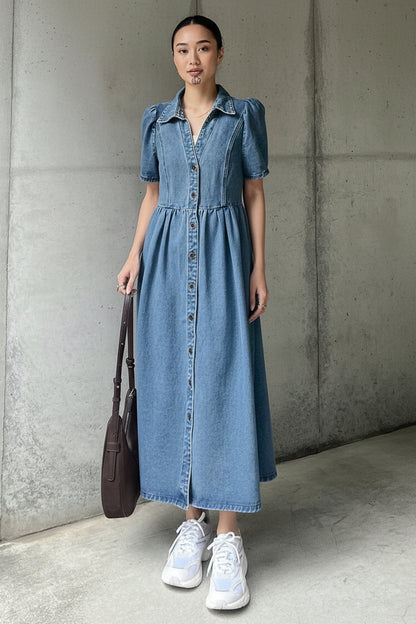 MEDLEY Midi Denim Dresses