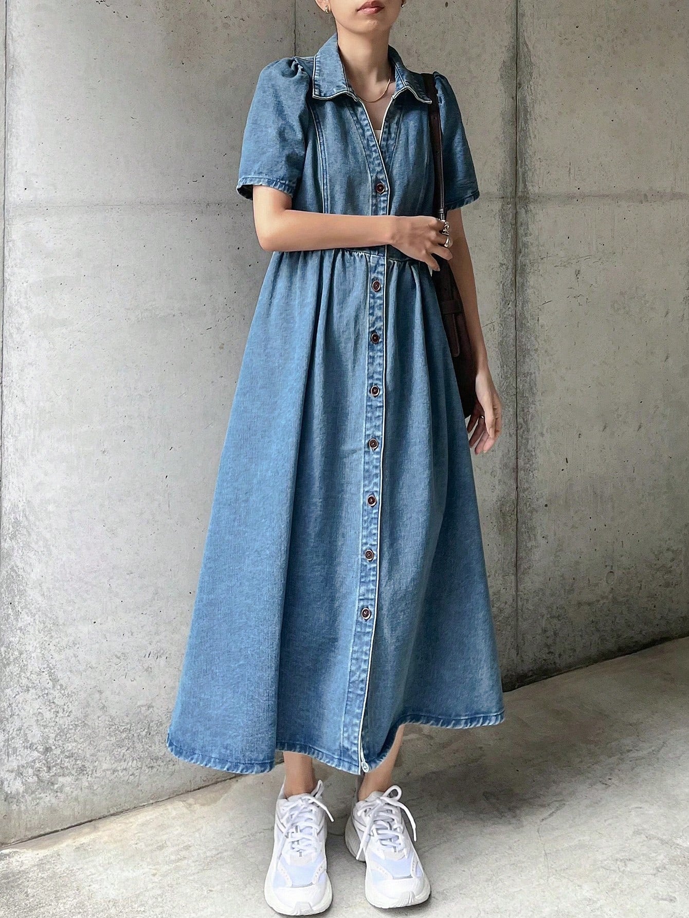 MEDLEY Midi Denim Dresses