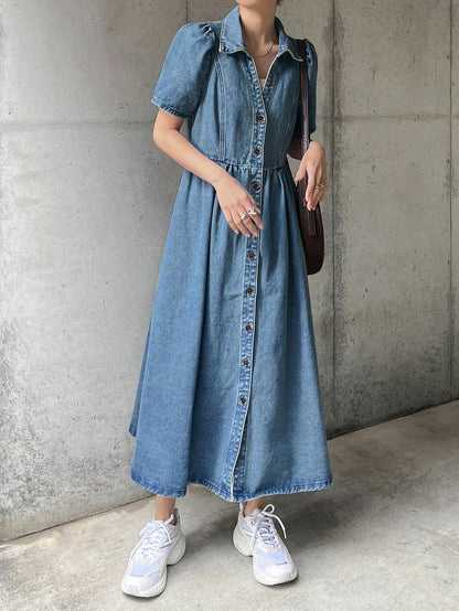 MEDLEY Midi Denim Dresses