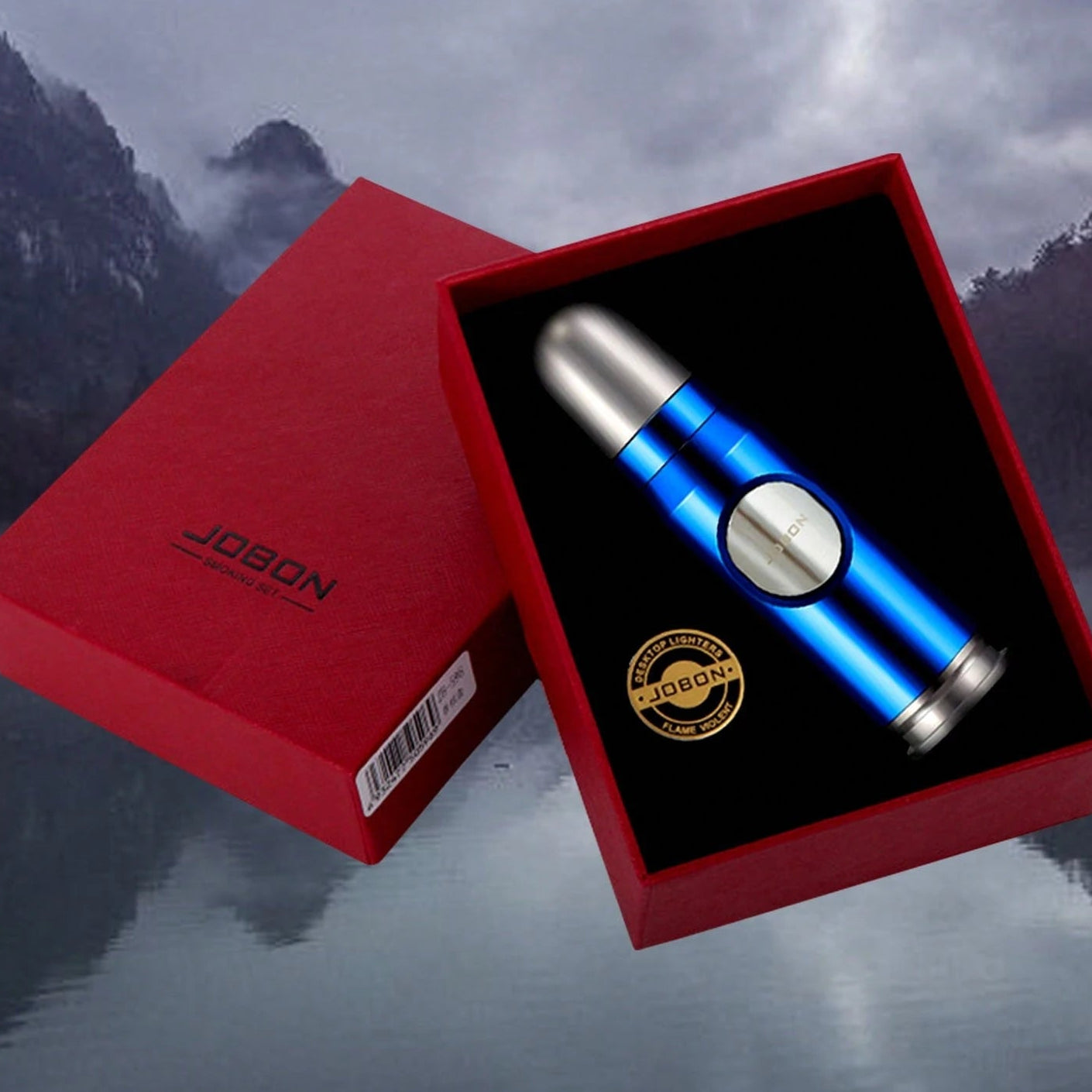 JOBON Metal Bullet Shaped Windproof Butane Lighter