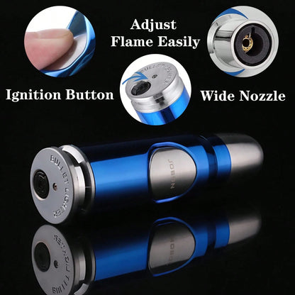 JOBON Metal Bullet Shaped Windproof Butane Lighter