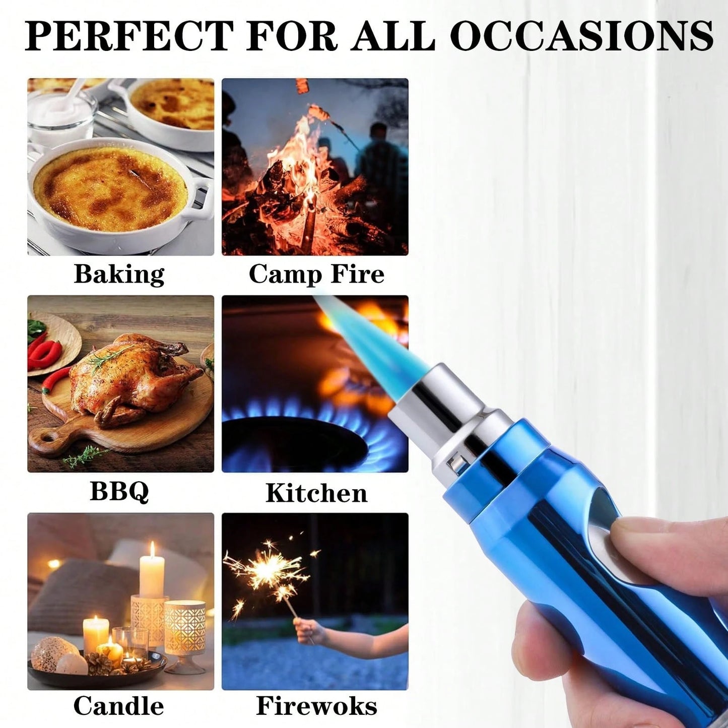 JOBON Metal Bullet Shaped Windproof Butane Lighter