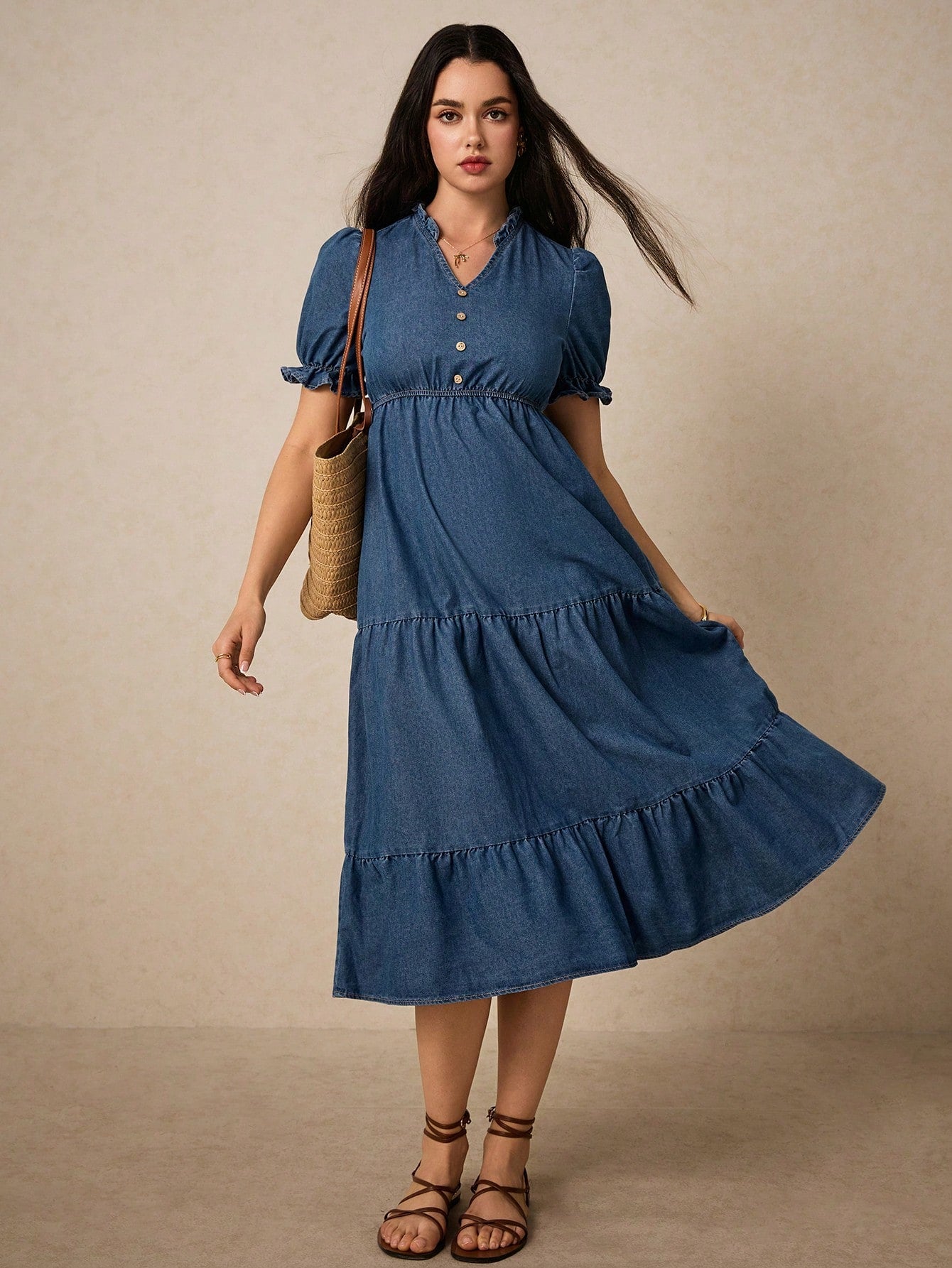 MEDLEY Midi Denim Dresses