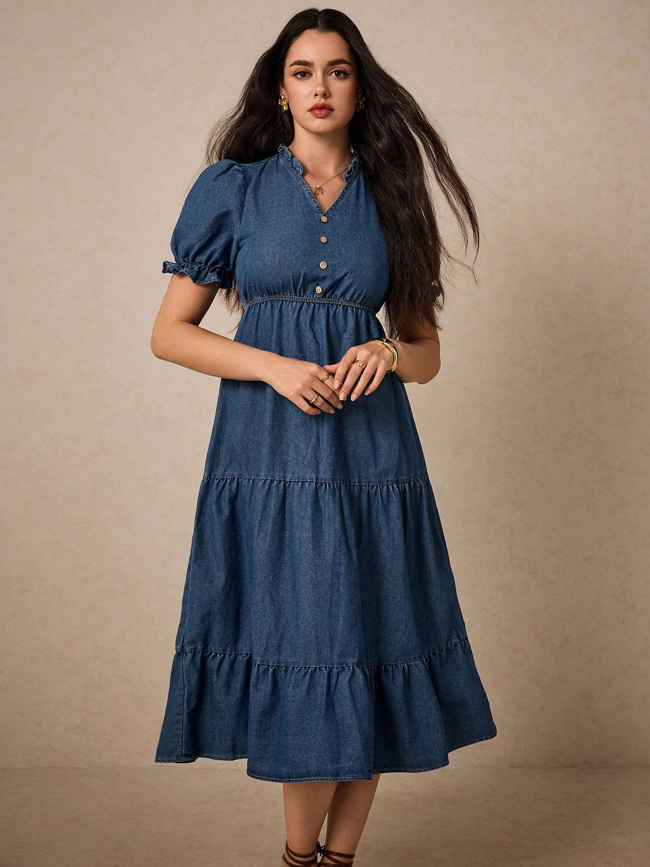 MEDLEY Midi Denim Dresses