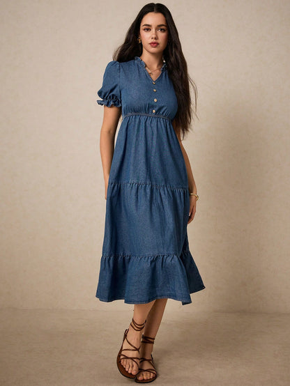 MEDLEY Midi Denim Dresses