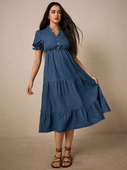 MEDLEY Midi Denim Dresses
