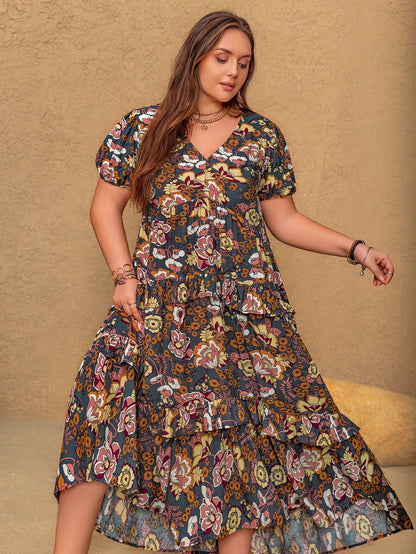 Rustty Dustty Plus Size Viscose Boho Dress