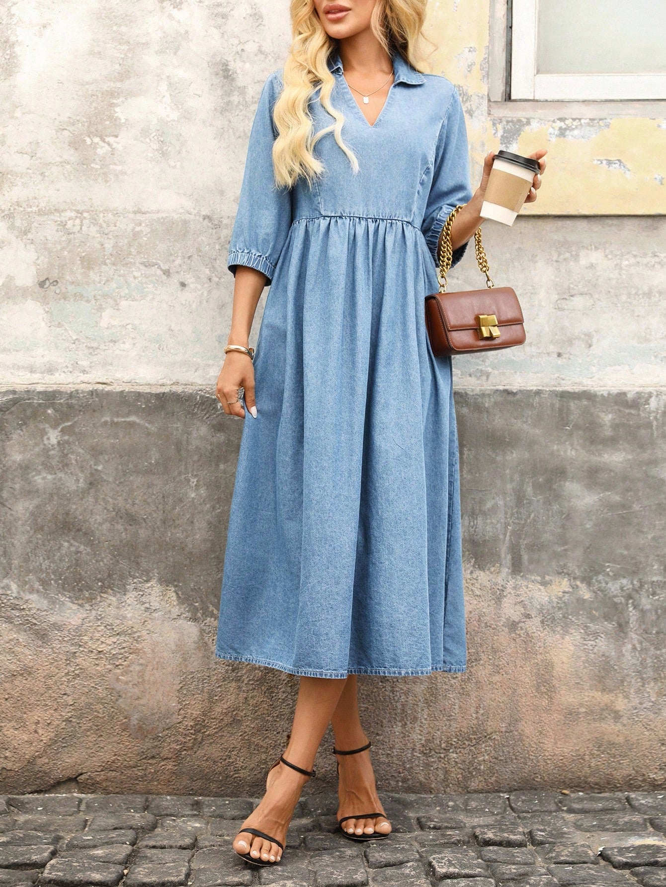 MEDLEY Midi Denim Dresses
