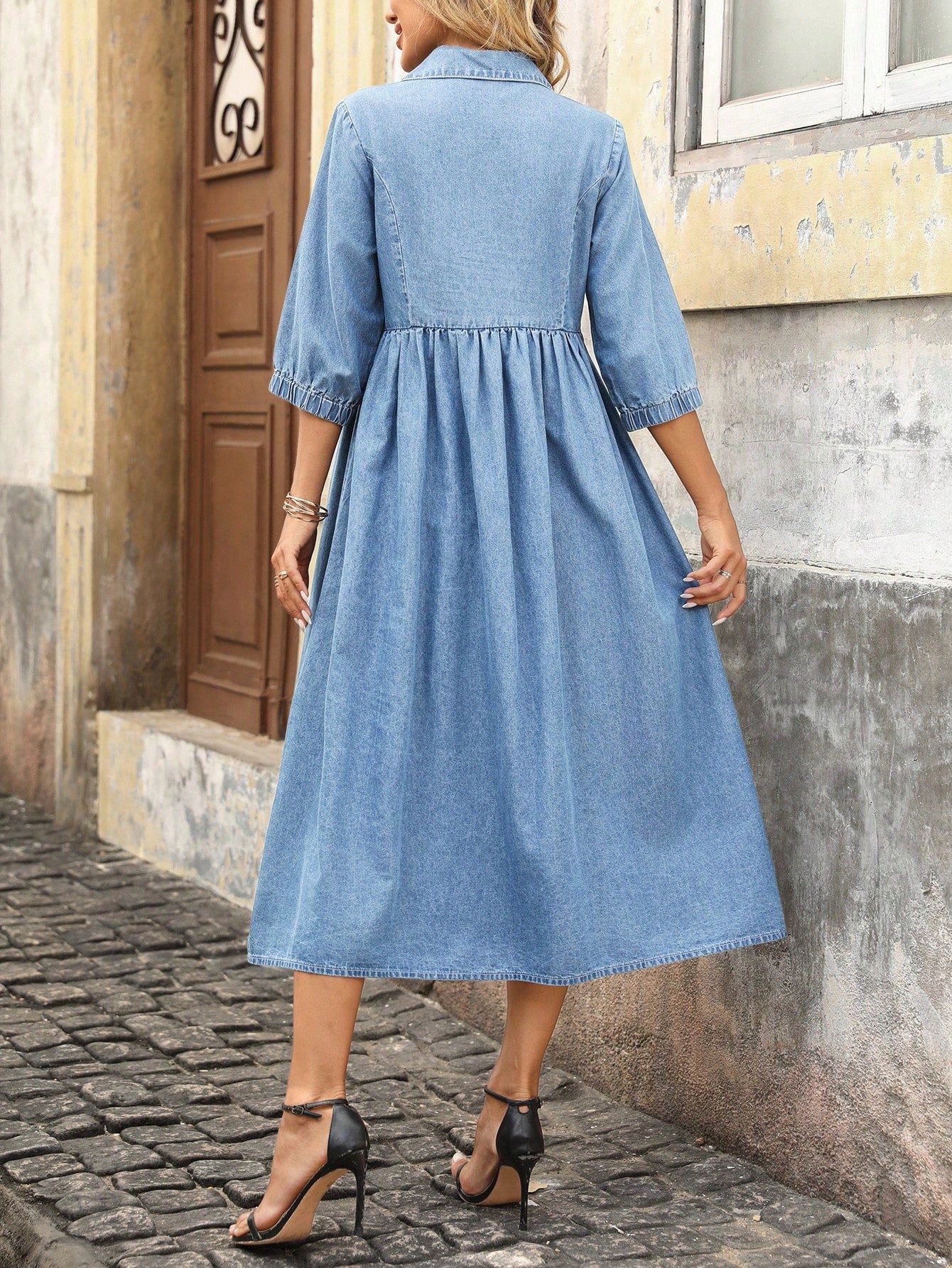MEDLEY Midi Denim Dresses