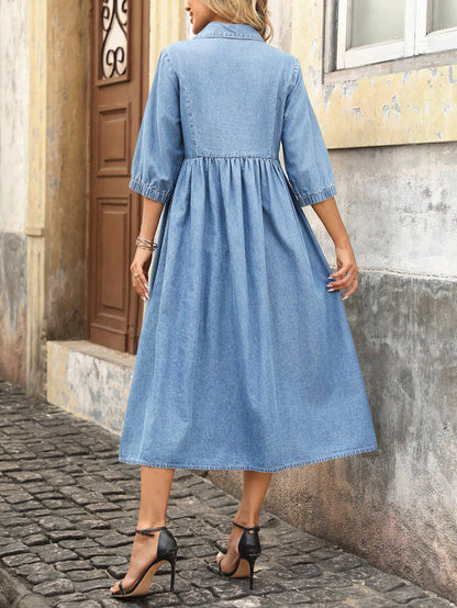 MEDLEY Midi Denim Dresses