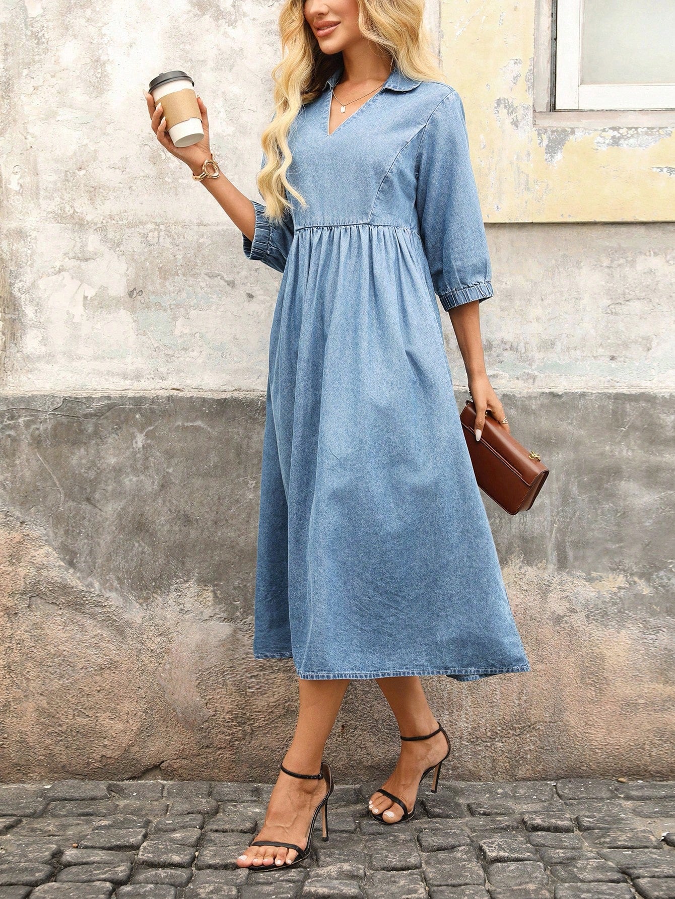 MEDLEY Midi Denim Dresses