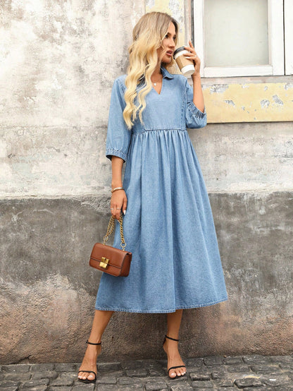 MEDLEY Midi Denim Dresses