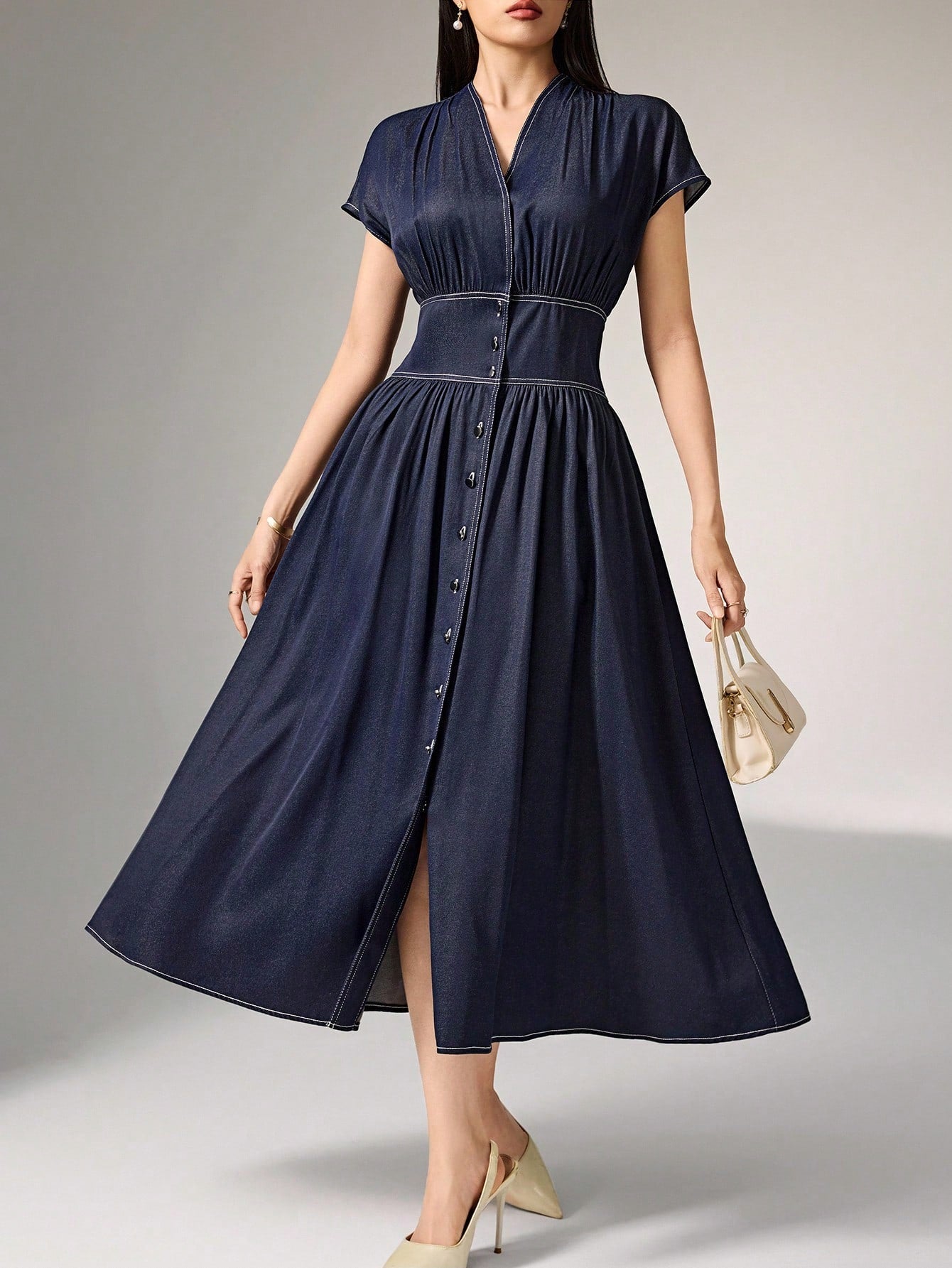 MEDLEY Midi Denim Dresses