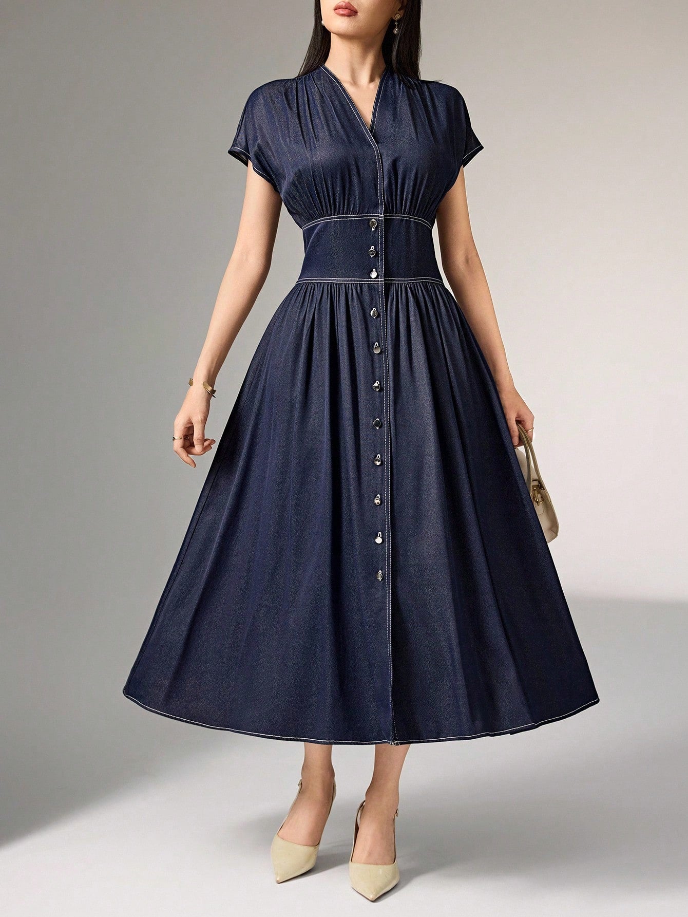 MEDLEY Midi Denim Dresses