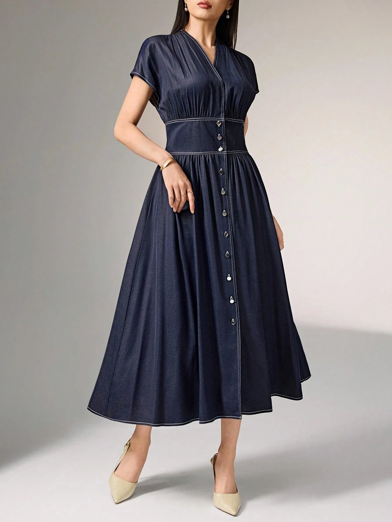 MEDLEY Midi Denim Dresses